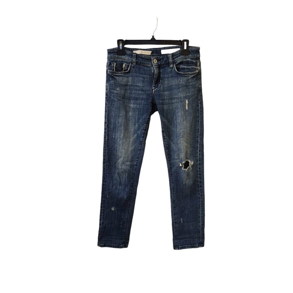 Anthropologie Pilcro and the Letterpress Slim Boyfriend Jean Size 26 Low Rise